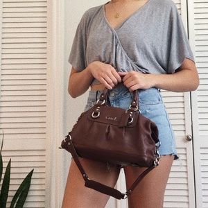 Brown Leather Coach Bag